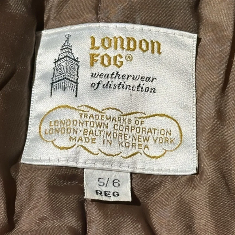 Vintage London Fog 2pc‎ jacket khaki removable zip liner women’s size 5/6 (1716) - Picture 13 of 14